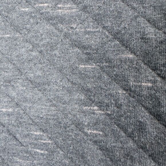 LL Bean Quilted Pullover Sweatshirt Womens Petite Large Dark Gray Mock Neck - Picture 12 of 16